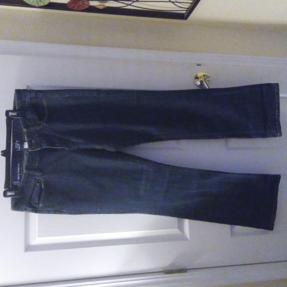Dark Demin ANN TAYLOR LOFT JEANS Size 8 Curvy, bootcut